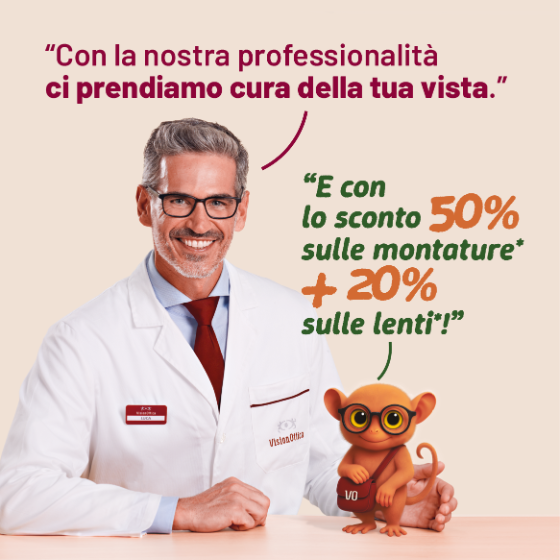 I TUOI NUOVI OCCHIALI DA VISTA A UN PREZZO SPECIALE!