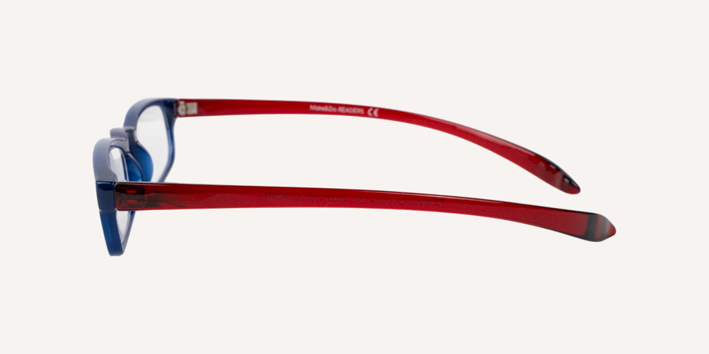 M&DO READERS 002U-PCK | Blue Opaco/Rosso Opaco | +1.00