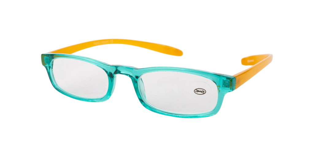 M&DO READERS 002U-PCK | Verdino Trasparente/Arancio Opaco | +2.50