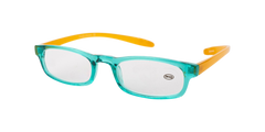M&DO READERS 002U-PCK | Verdino Trasparente/Arancio Opaco | +2.50