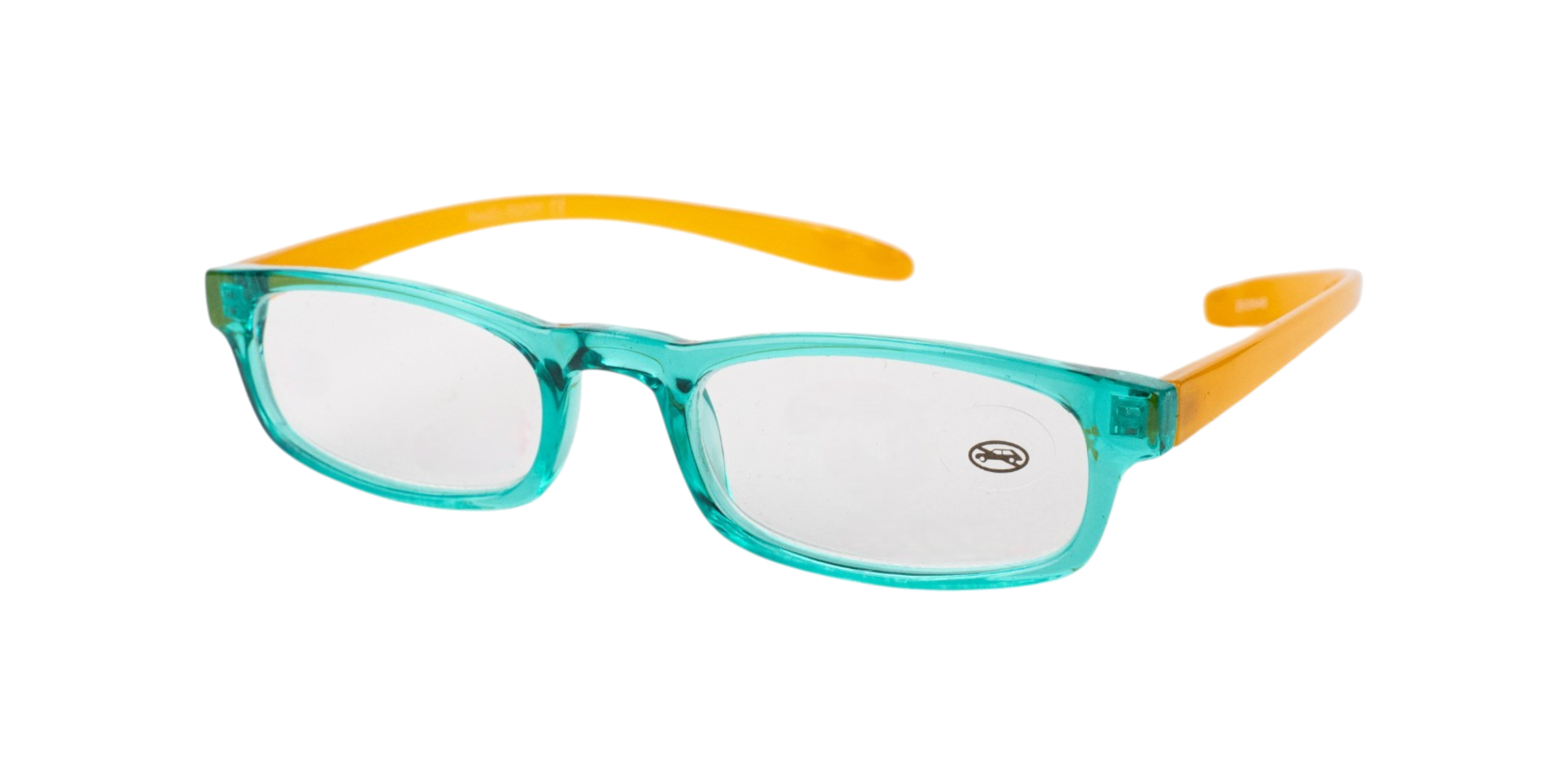 M&DO READERS 002U-PCK | Verdino Trasparente/Arancio Opaco | +1.00