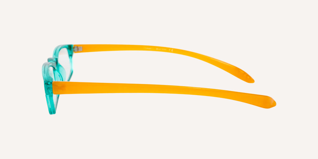M&DO READERS 002U-PCK | Verdino Trasparente/Arancio Opaco | +2.00