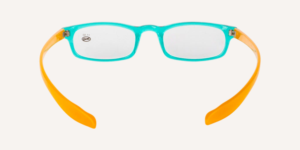 M&DO READERS 002U-PCK | Verdino Trasparente/Arancio Opaco | +2.00