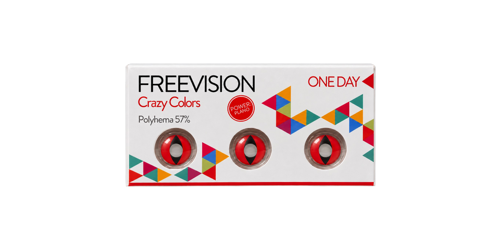 Crazy Colors Cat Eye Red | Giornaliera | Colorate e Cosmetiche
