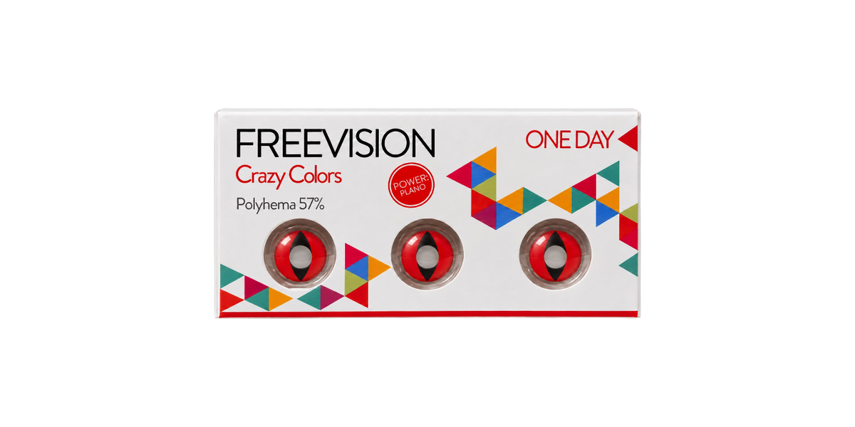 Crazy Colors Cat Eye Red | Giornaliera | Colorate e Cosmetiche