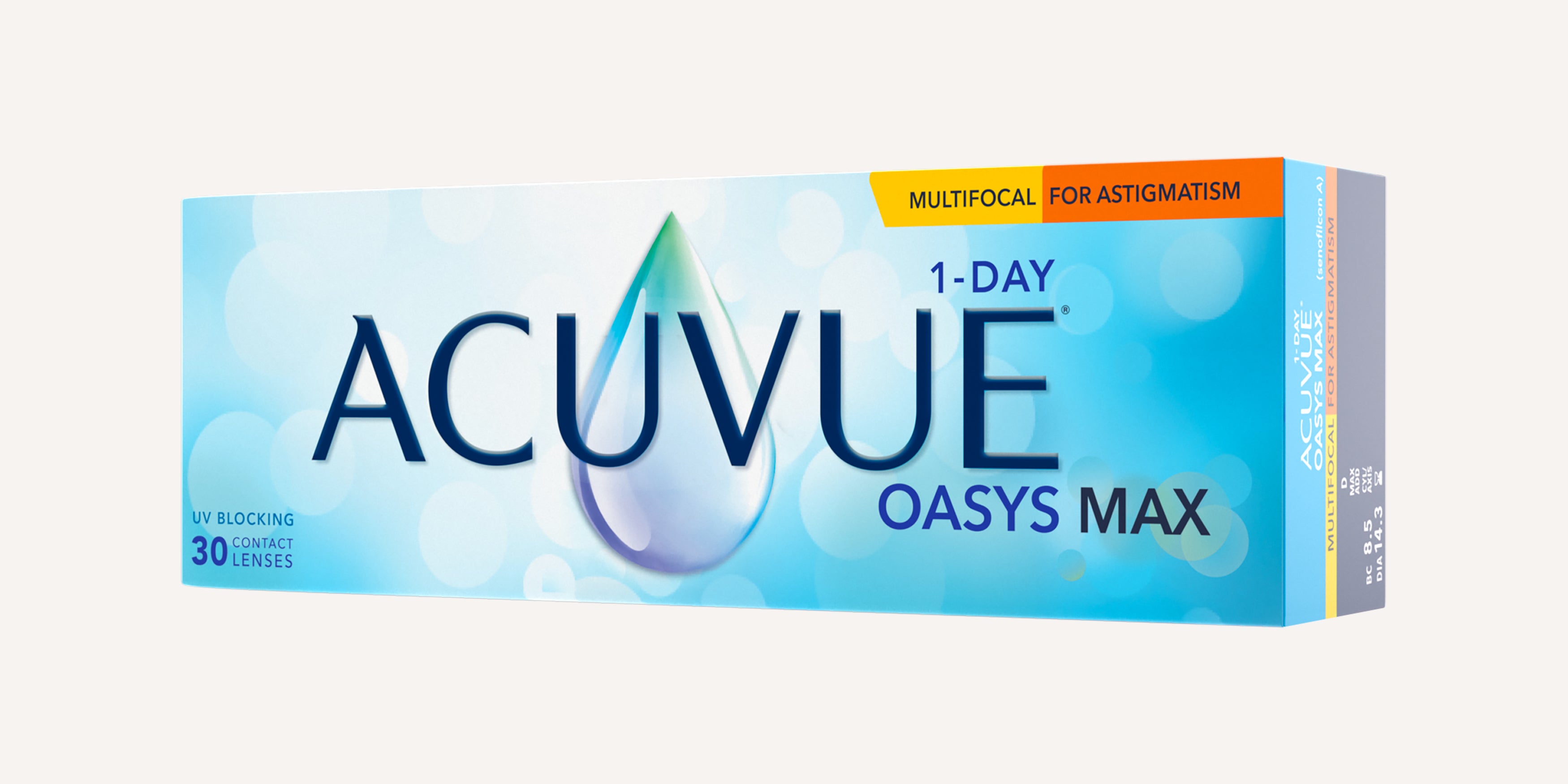 ACUVUE® OASYS MAX 1-Day MULTIFOCAL for ASTIGMATISM | Giornaliera | Multifocale Torica | 30 lenti