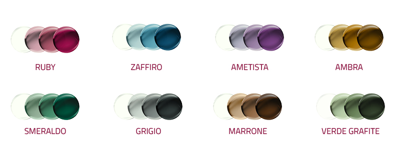 Colorazioni disponibili