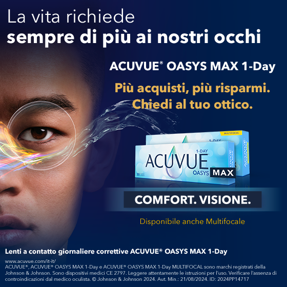 SCOPRI LE LENTI A CONTATTO ACUVUE® OASYS MAX 1-Day